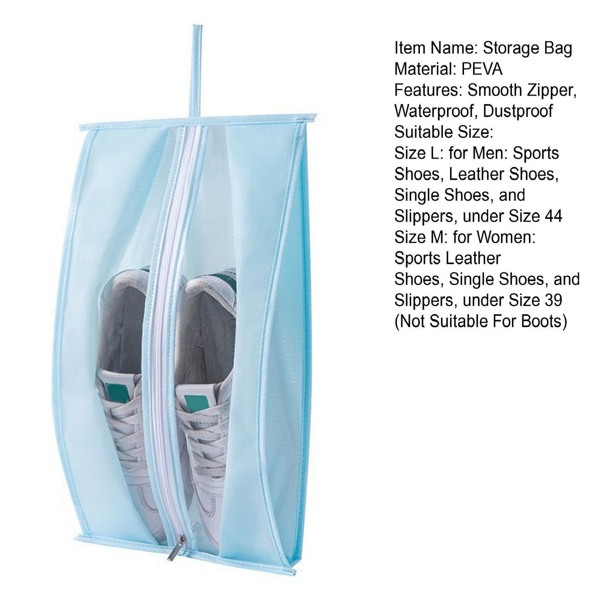 Shoes Organizer Multifunction Portable Underwear Organizer Pouch Blue
