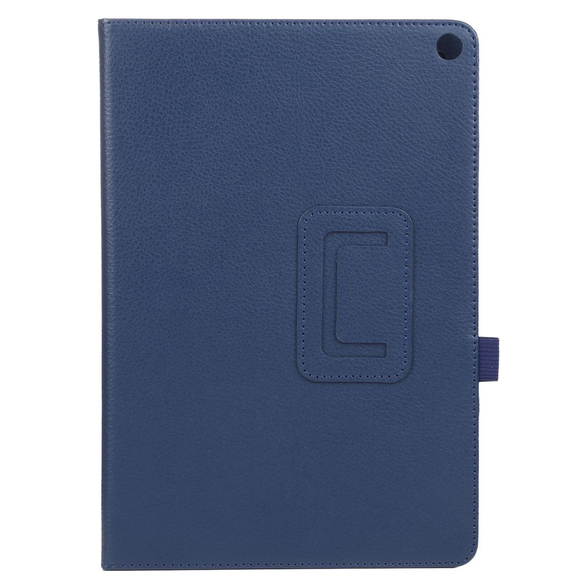 For Amazon Fire HD 10 2021 Litchi Texture Solid Color Horizontal Flip Leather Case With Holder & Pen Slot(Blue)