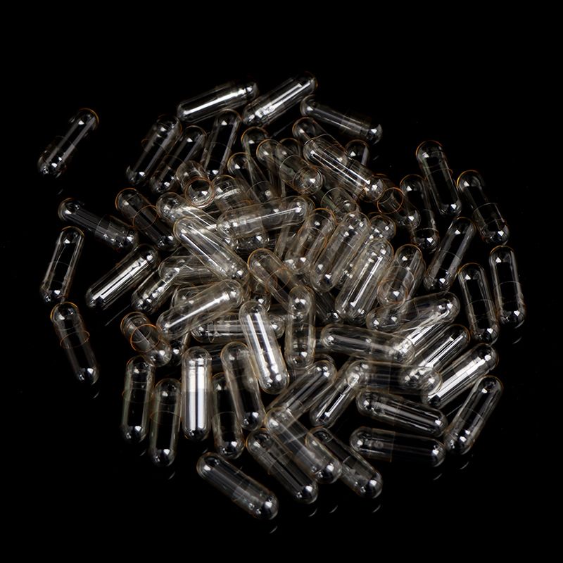 1000PCS Standard Size 0# Empty Capsules Atin Clear Hollow Hard Transparent