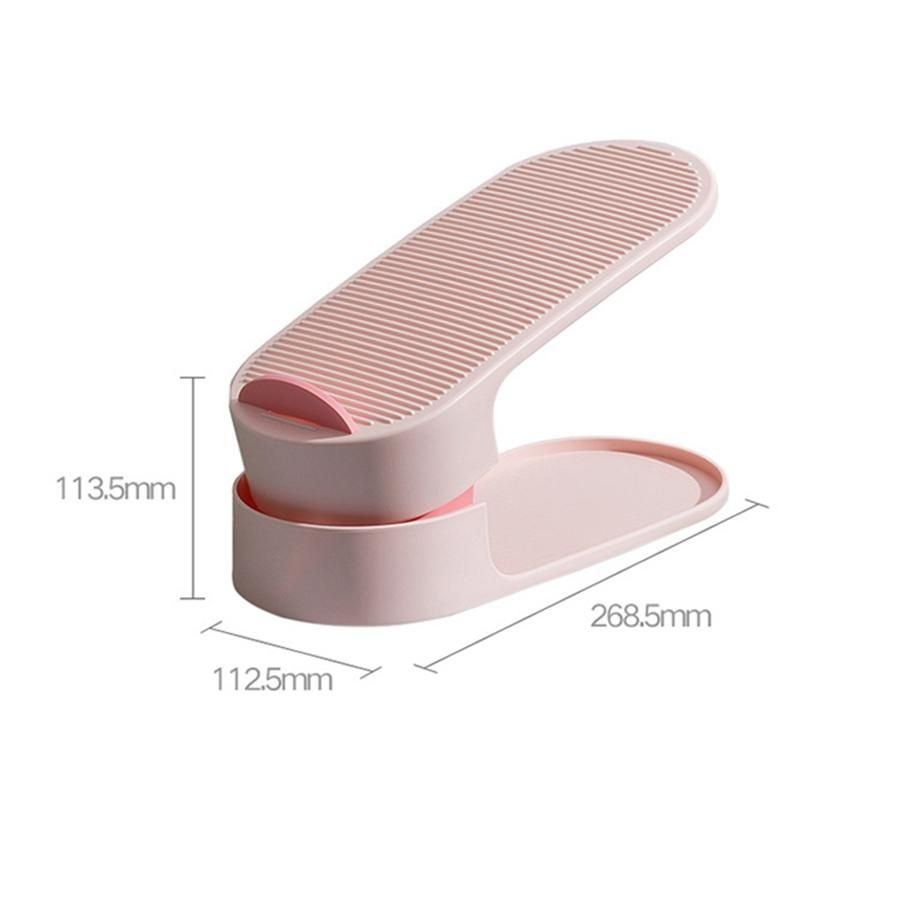 2Pcs Adjustable Shoe Organizer Closet Stand Shoes Storage