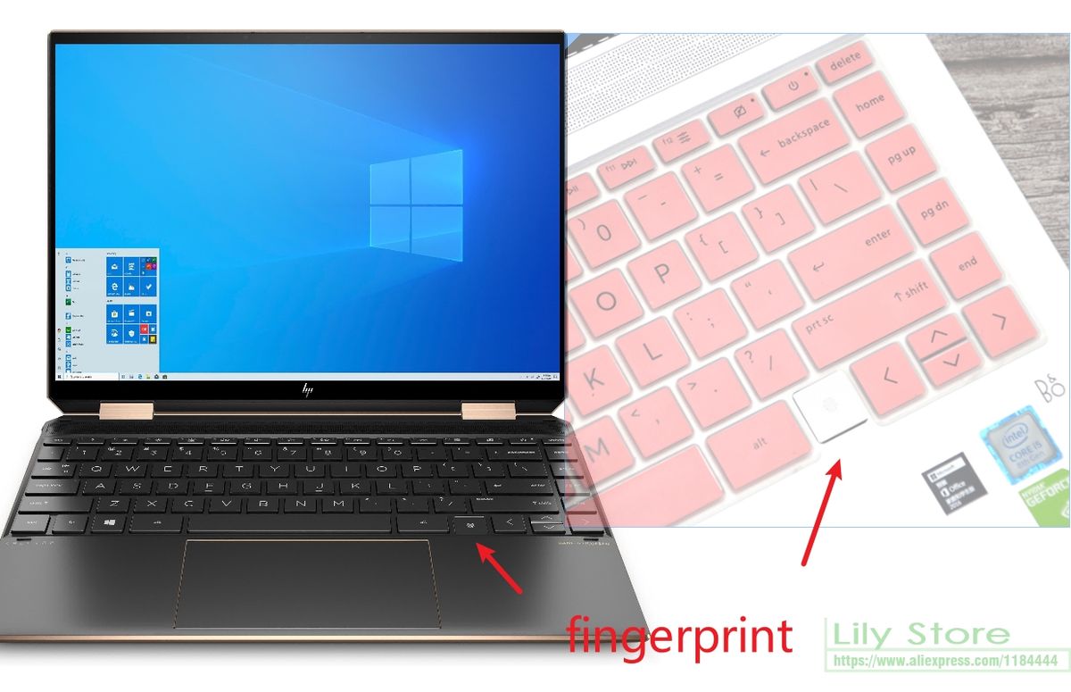 Silicone Keyboard Cover Skin For Hp Spectre X360 14 2-In-1