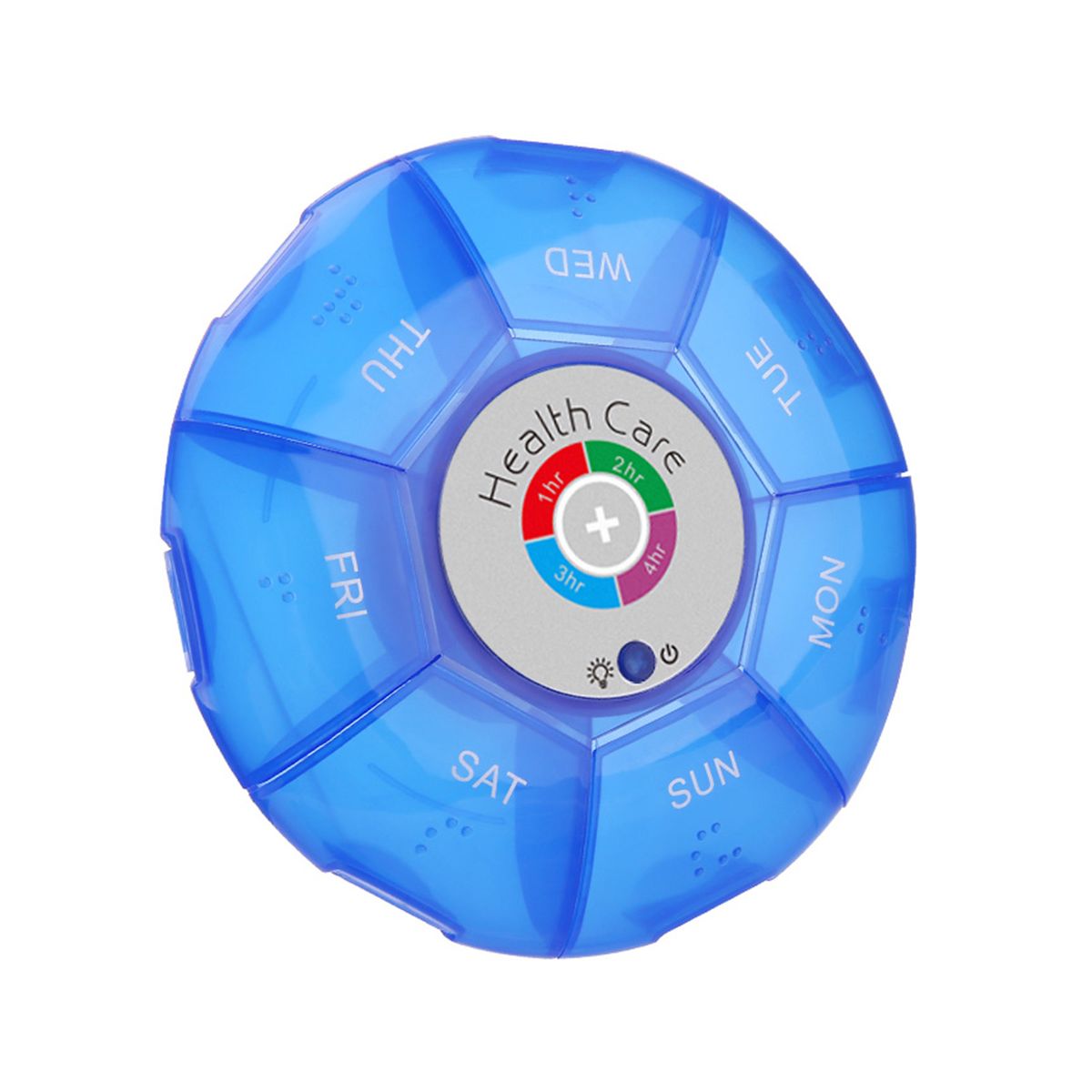 Portable Pill Organizer Pill Box Case Electronic Timer Alarm