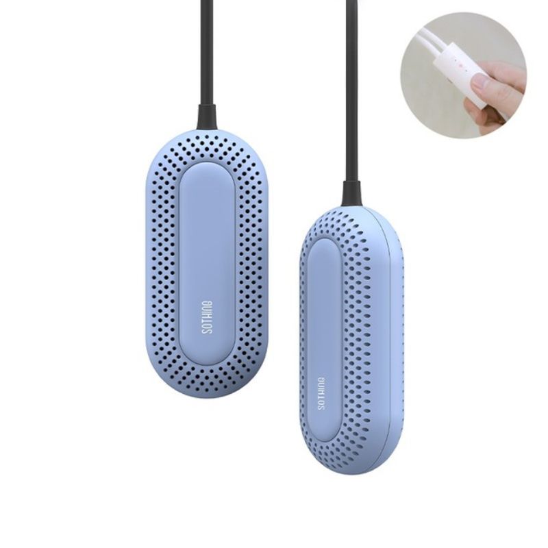 Sothing Electric Shoes Dryer Children Edition Portable Sterilization Three-Speed Timing Drying Deodorization Shoe Dryers-upgrade Blue