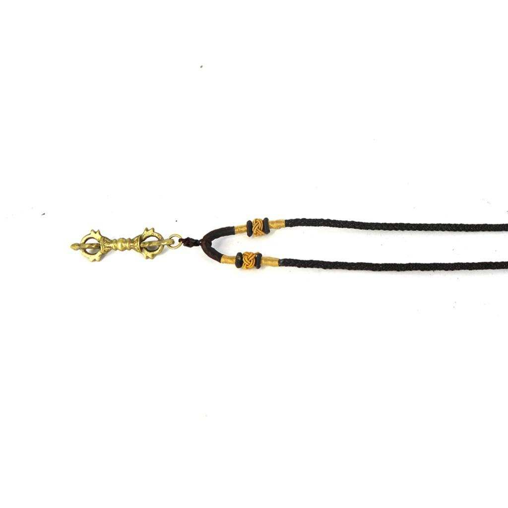 Ancient Golden Pure Antique Copper Dorje Phurpa Pendant Magic Amulet