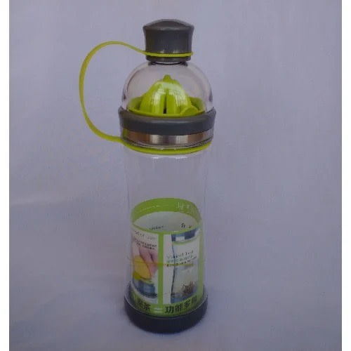 600 Ml Citrus Press And Infuser Water Bottle - Green