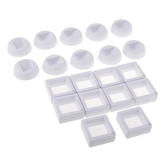 Display Stand 3D Floating Frame Display Holder For Coin Jewelry White