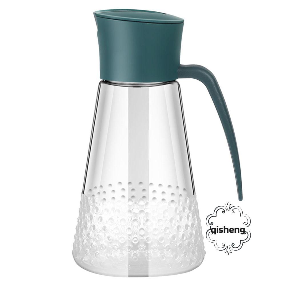 630ML Oil Bottle With Automatic Nozzle Leak-Proof Clear Oil