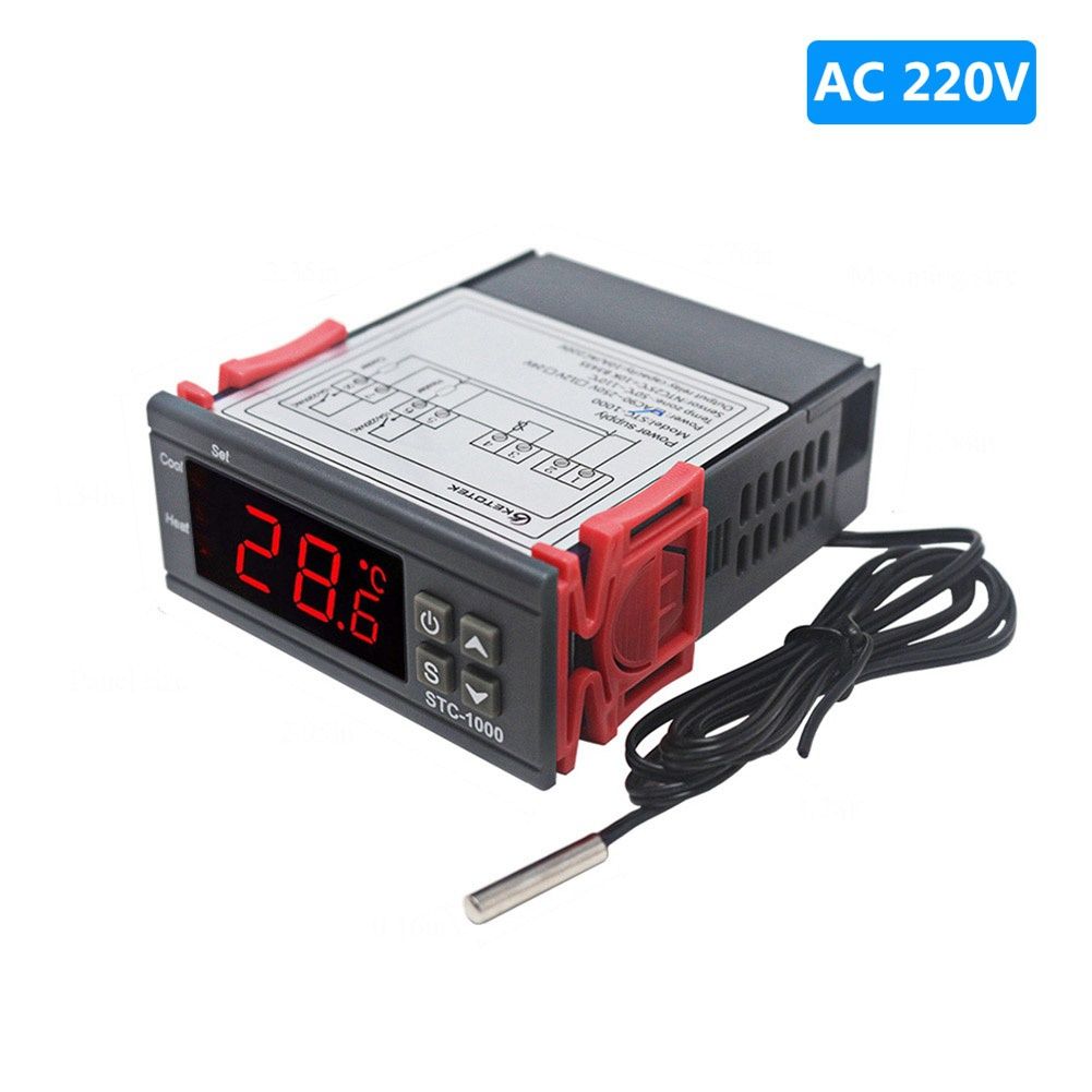 STC-3008 DC 12/24V AC 220V Dual Digital Electronic