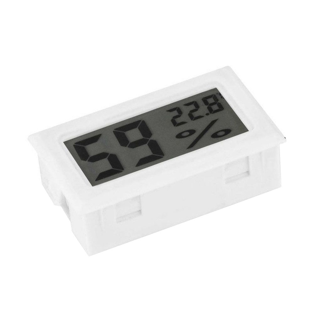 Mini Digital LCD Indoor Temperature Humidity Meter-White