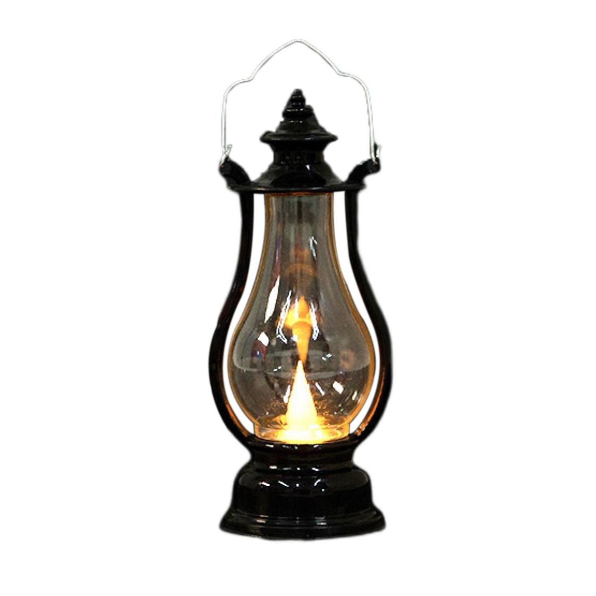 Desktop Lantern Hanging LED Lantern Lamp Black