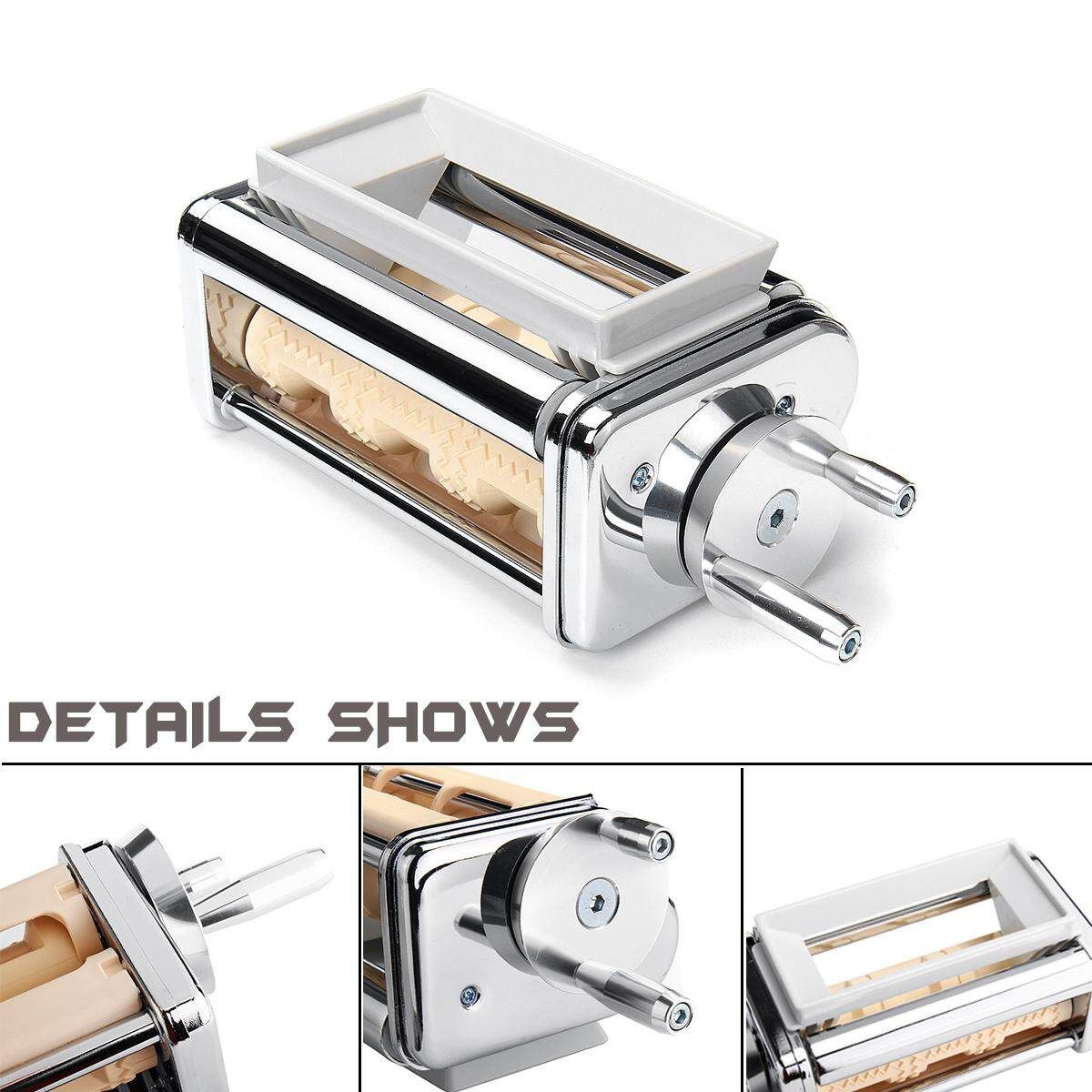 Steel Pasta Lasagna Spaghetti Tagliatelle Ravioli Maker Machine For KitchenAid