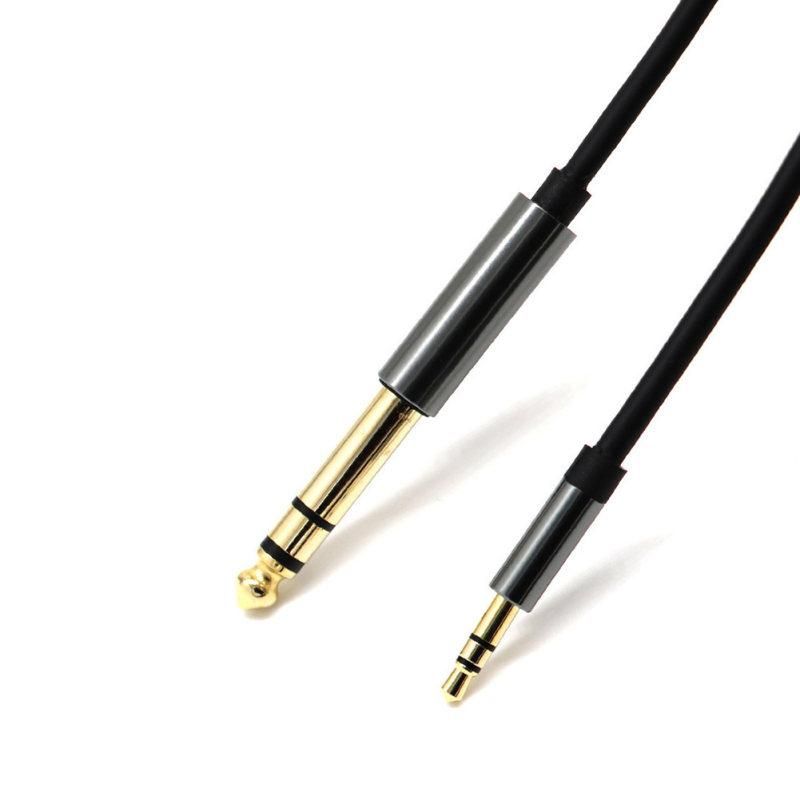3.5mm Male to 6.5mm 1/4 Inch Male Adapter Jack Stereo-Black