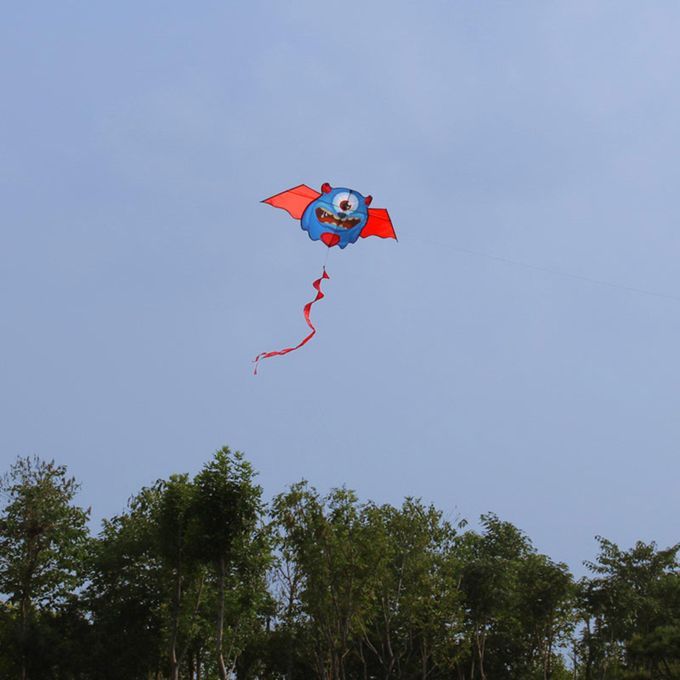 58"x23" Monster Kite Huge Park 160cm Tail Beach Single Line For Kids
