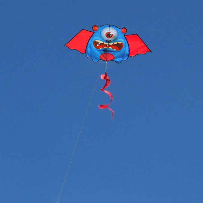 58"x23" Monster Kite Huge Park 160cm Tail Beach Single Line For Kids