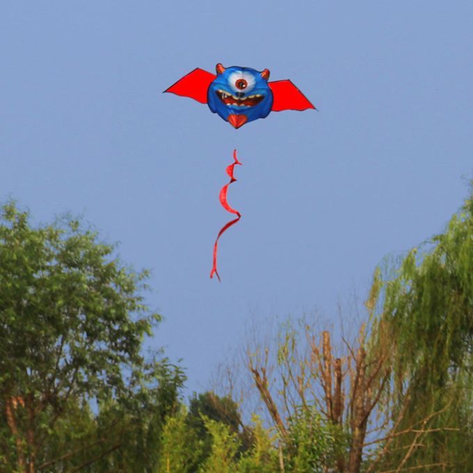 58"x23" Monster Kite Huge Park 160cm Tail Beach Single Line For Kids