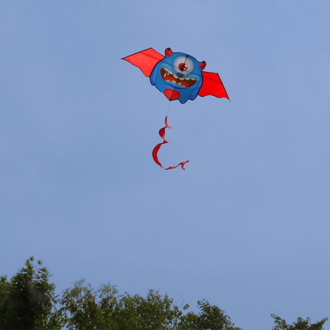 58"x23" Monster Kite Huge Park 160cm Tail Beach Single Line For Kids