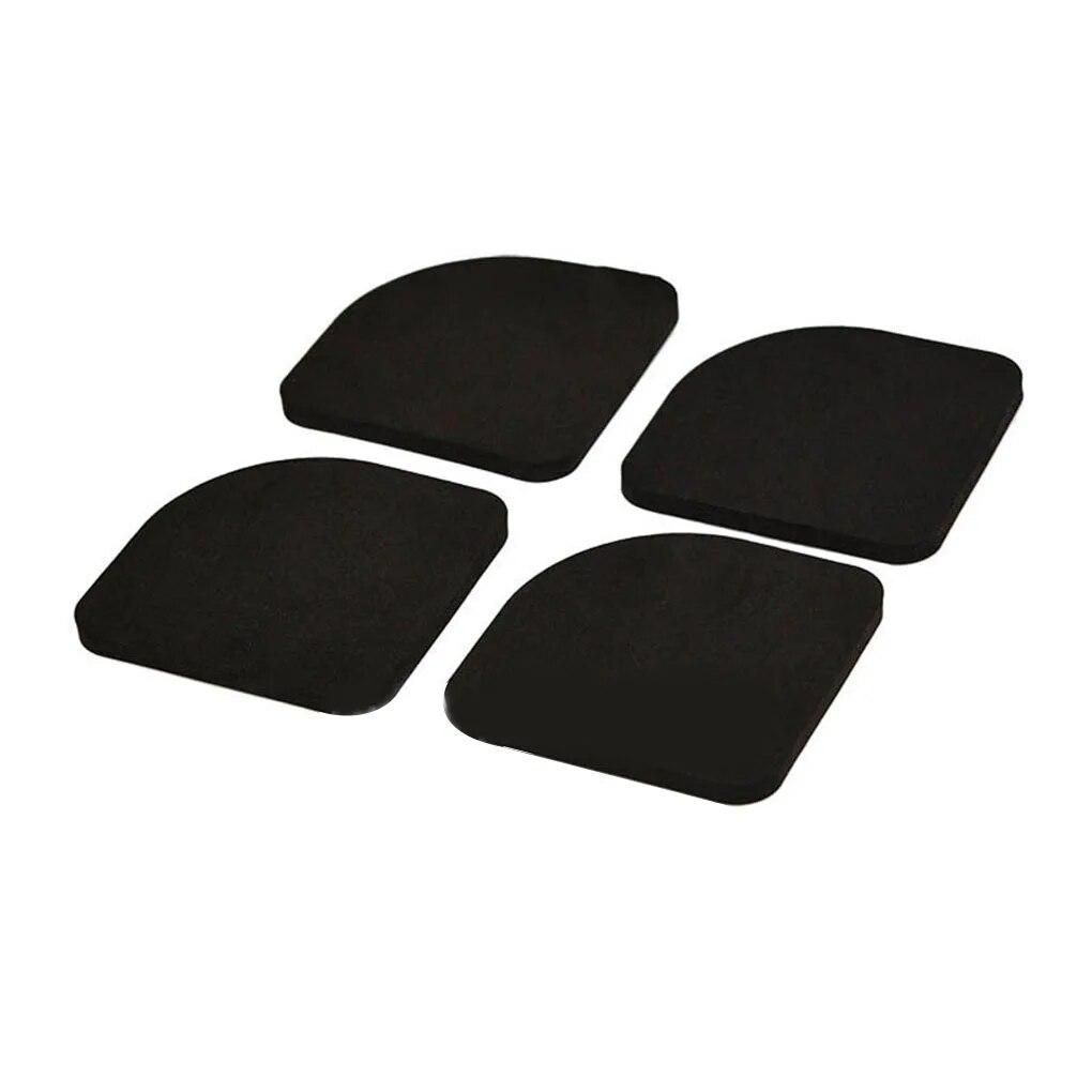 4-16Pcs Multifunction Washing Machine Shock Mute Pads Black Refrigerator Non-slip Anti-vibration Mats Bathroom Accessories