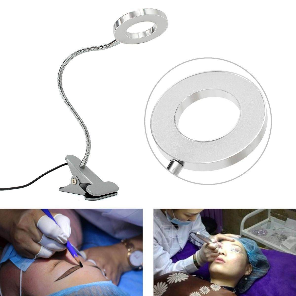 Flexible USB LED Clip-On Bedside Desk Reading Make Up Lamp White & Warm Light