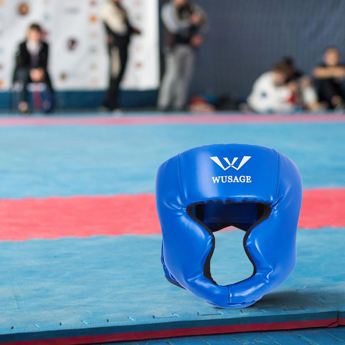 Boxing Headgear Impact Absorption Head Protection For Karate Blue S