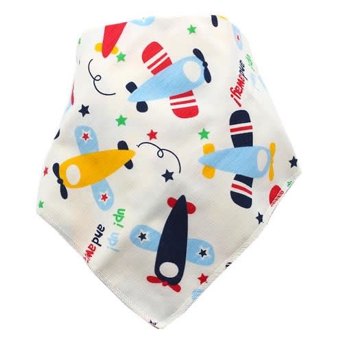 Reusable Washable Cotton Triangle Plan Bib