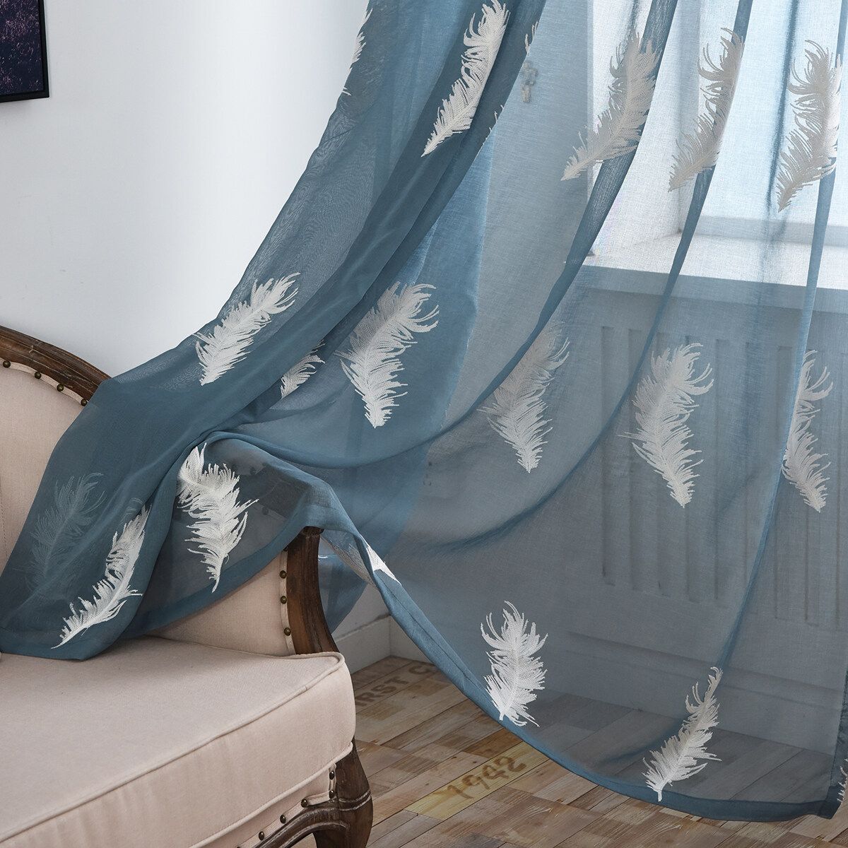 Home Decor Tulle Voile Window Curtain Drape Panel Valances Gauze Living Room Modern White 3mx2.5m