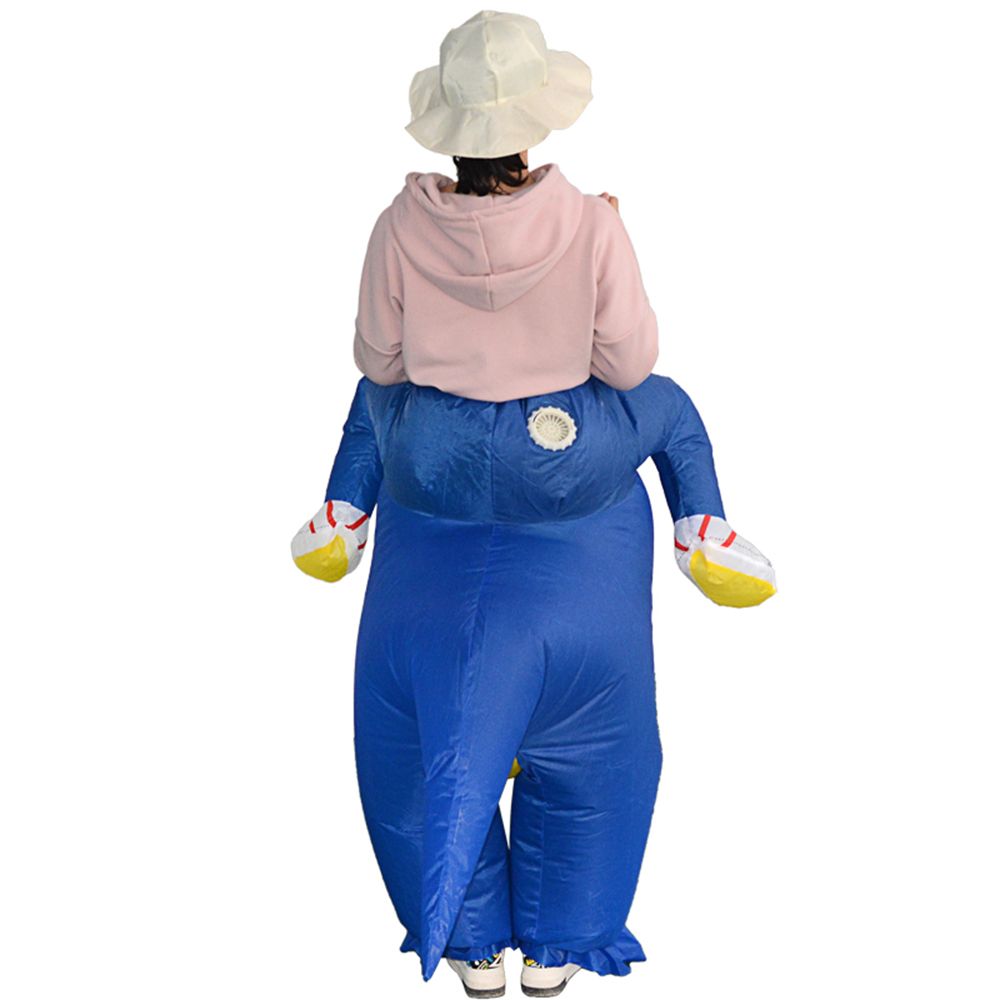 Decdeal Cute Adult Inflatable Dinosaur Costume Suit Air Fan
