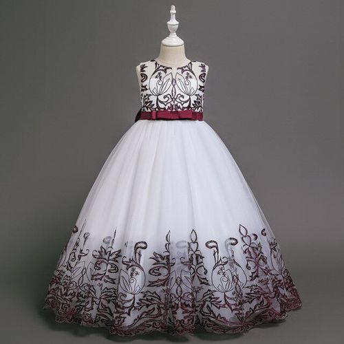 Dress Party Dress Long Sleeve Lace Flowers
