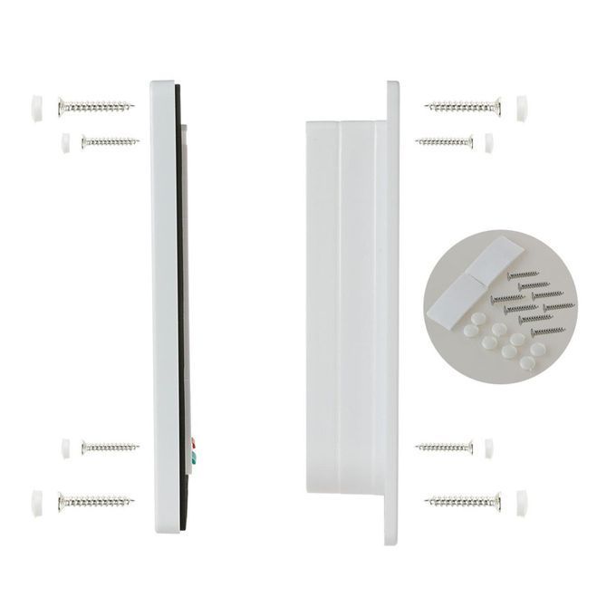 Pet Door Frame Lockable Dog And Kitten Cat Flap Door  White M