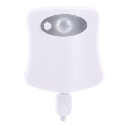 Indoor Night Motion Sensor LED Toilet Seat Cover Light Bowl Lamp, 8 Color