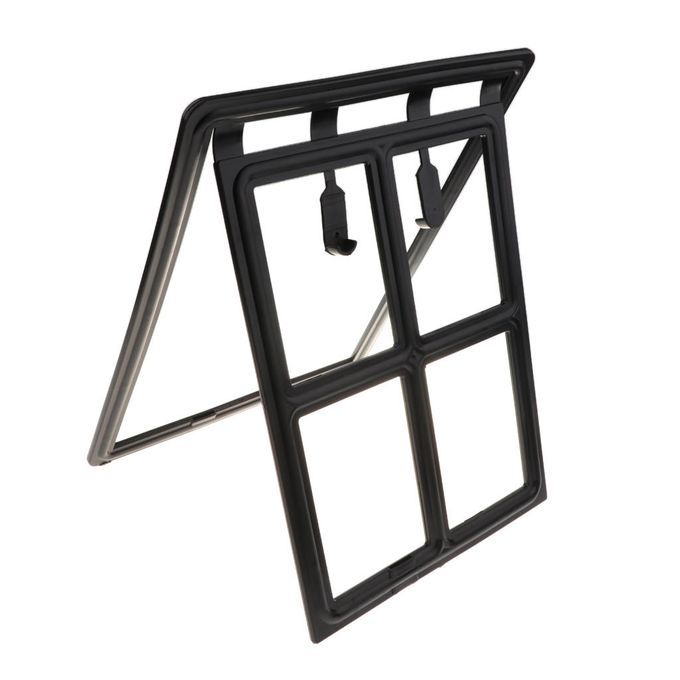 Plastic Patio Dog Door Pet Screen Door All Dogs Cats Needs Black L