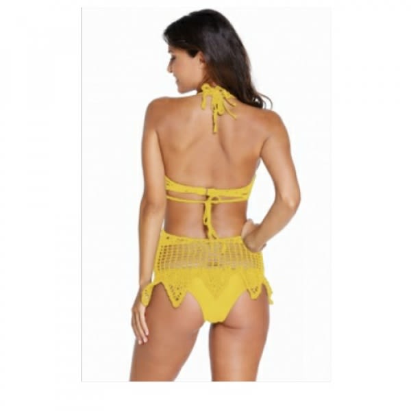 Crochet Beach Wear - Yellow