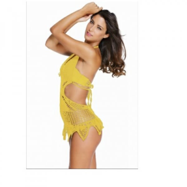Crochet Beach Wear - Yellow