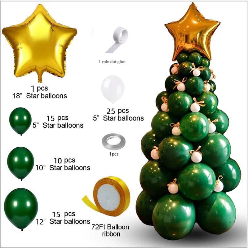 Tree Set Party Decoration Green Balloon Forest