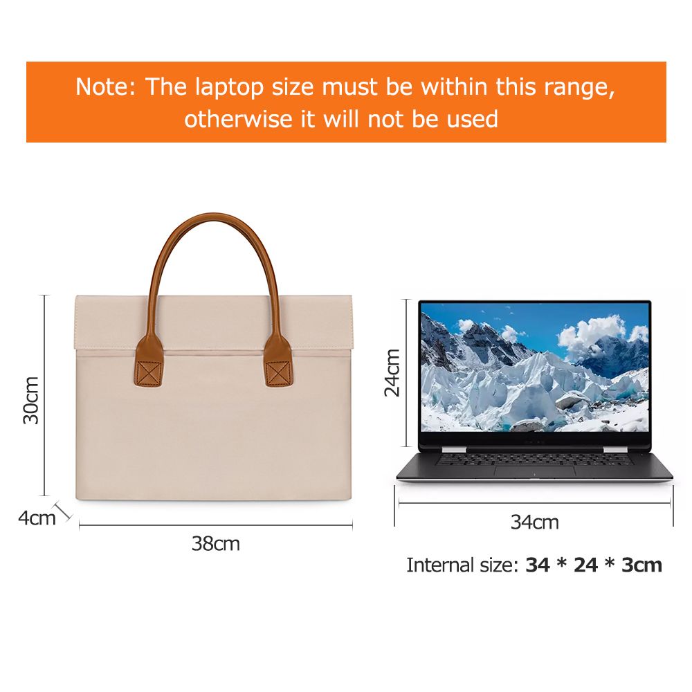 Portable Laptop Bag Large Capacity Handheld Laptop Bag