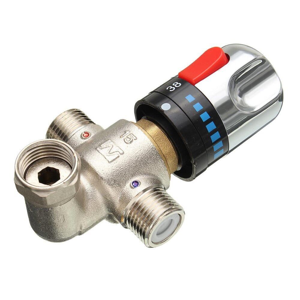 G1/2'' Brass Thermostatic Mixing Solar Water Heater Valve For Shower Faucet