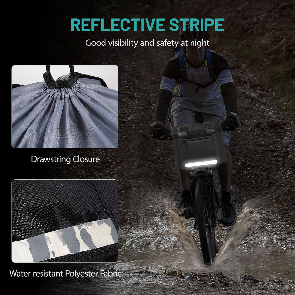 Bike Basket Quick Release Removable Folding Bicycle