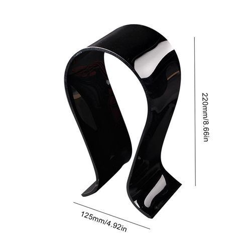 TB Headphone Display Stand Plexiglass Headphone Stand U Type Earphone StandBlack
