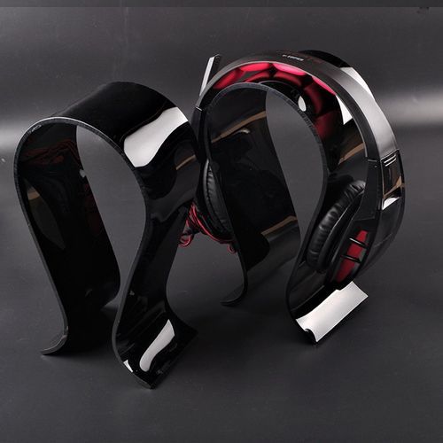 TB Headphone Display Stand Plexiglass Headphone Stand U Type Earphone StandBlack