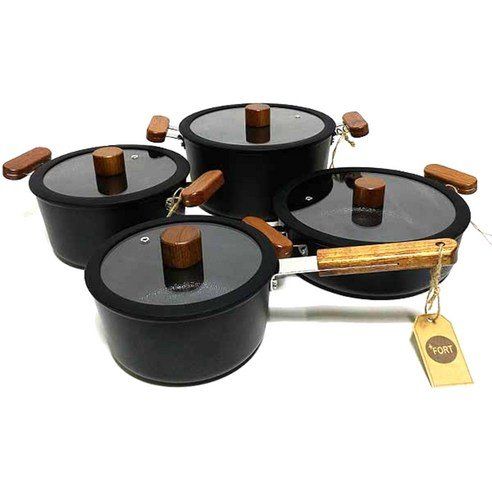 Kitchen Art Port IH Ceramic Coating Pot Set Of 4
