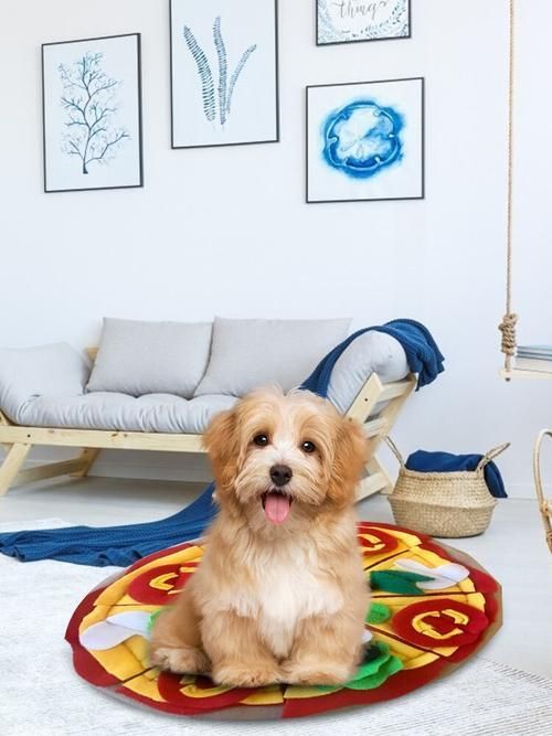 Pet Sniffing Mat Dog Puzzle Toy Dog Feeding Mat Smell The Scent For Dog Stress Relief Cat Bed Comfortable Plush Mat Gorgeous