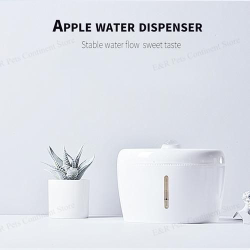 Automatic Cat Water Filter Fountain For Pets  Dispenser Large Drinking Bowl Cat Automatic Apple Drinking Filter 2.5L Capacity