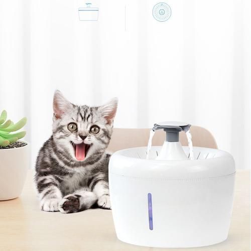 Automatic Cat Water Filter Fountain For Pets  Dispenser Large Drinking Bowl Cat Automatic Apple Drinking Filter 2.5L Capacity