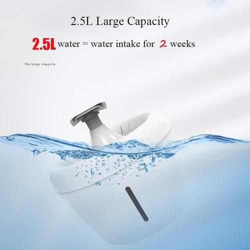 Automatic Cat Water Filter Fountain For Pets  Dispenser Large Drinking Bowl Cat Automatic Apple Drinking Filter 2.5L Capacity