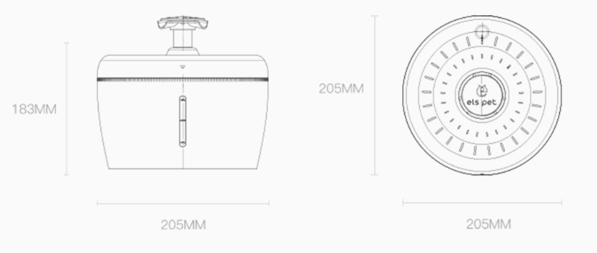 Automatic Cat Water Filter Fountain For Pets  Dispenser Large Drinking Bowl Cat Automatic Apple Drinking Filter 2.5L Capacity