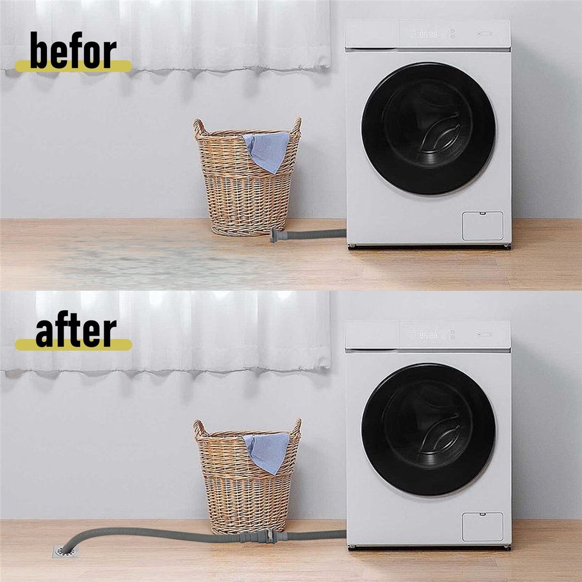 Drain Hose Extension Set Universal Washing Machine Hose 65Ft Include Drain Hoses Hose