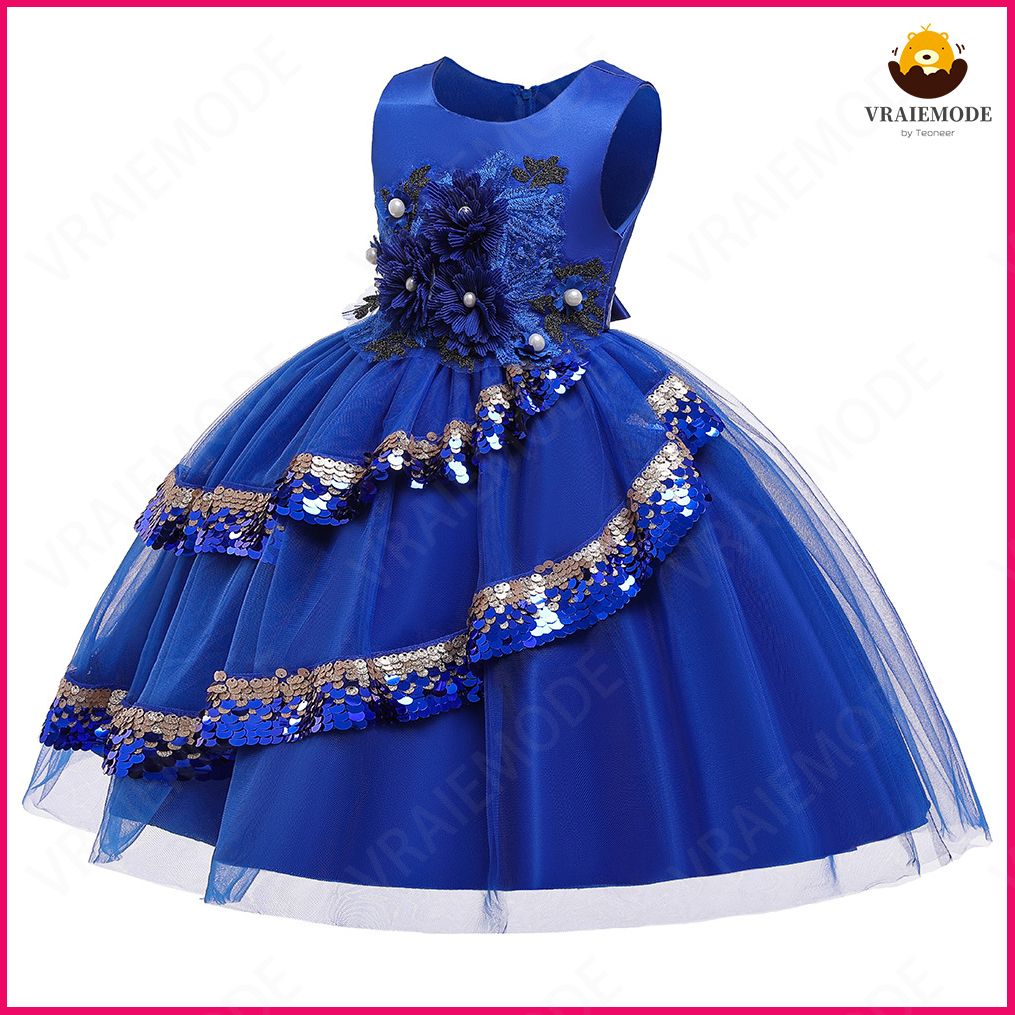 Girls Dress Sequins Party Princess Dress Kids Dresses Pageant Prom Children Clothing Formal Ball Gown