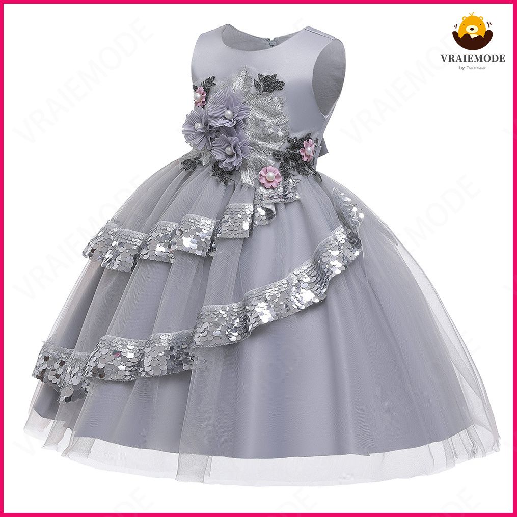 Girls Dress Sequins Party Princess Dress Kids Dresses Pageant Prom Children Clothing Formal Ball Gown