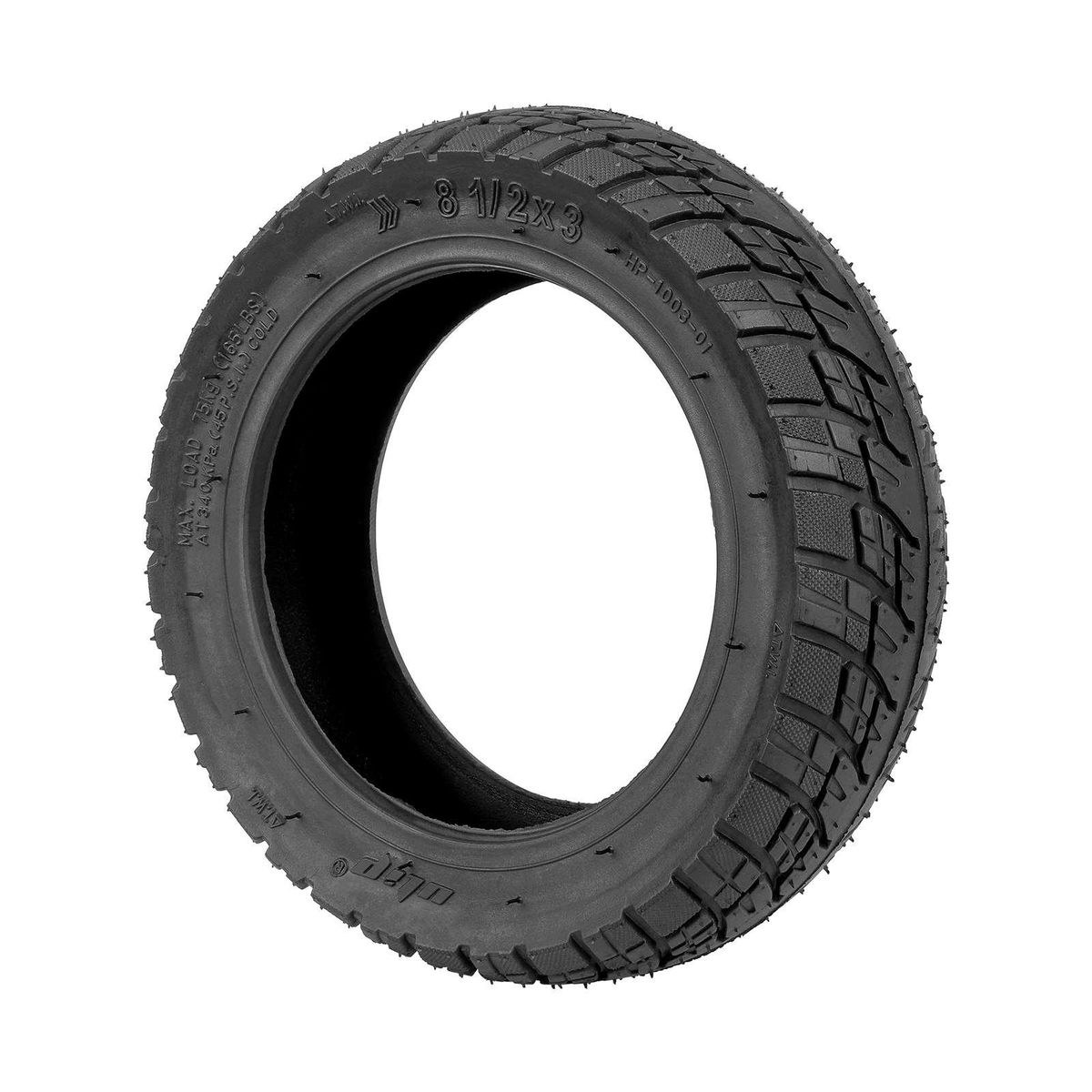 Ulip 8.5x3 Off-Road Tire Electric Scooter Vacuum Tire with 81/2x2(50-134) Thickened Angle Valve Inner Tire Replacement