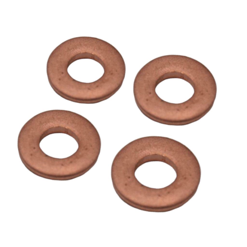 4 Pcs 14mm Injector Copper Washer Gasket Flat Ring