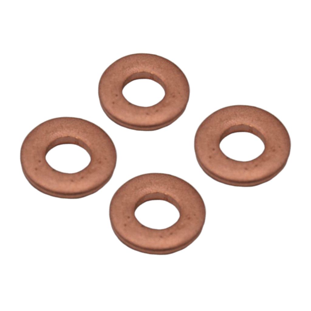 4 Pcs 14mm Injector Copper Washer Gasket Flat Ring